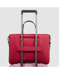 Piquadro Cartella tessuto pelle pc 15" Lyra Rosso