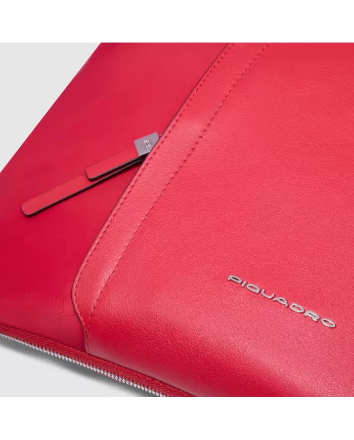 Piquadro Cartella tessuto pelle pc 15" Lyra Rosso