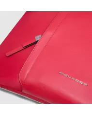 Piquadro Cartella tessuto pelle pc 15" Lyra Rosso