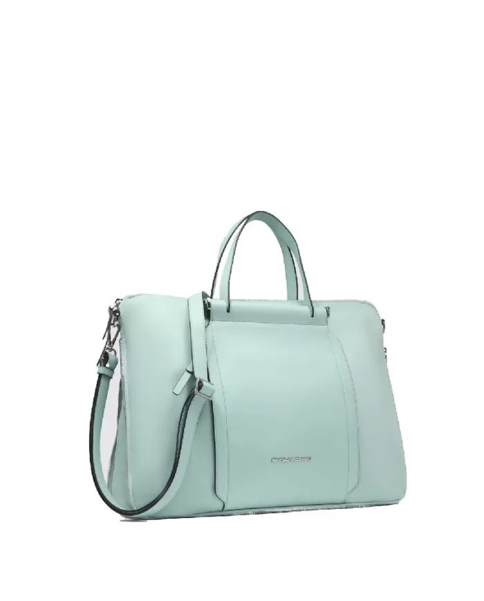 Piquadro Cartella tessuto pelle pc 15" Lyra Verde