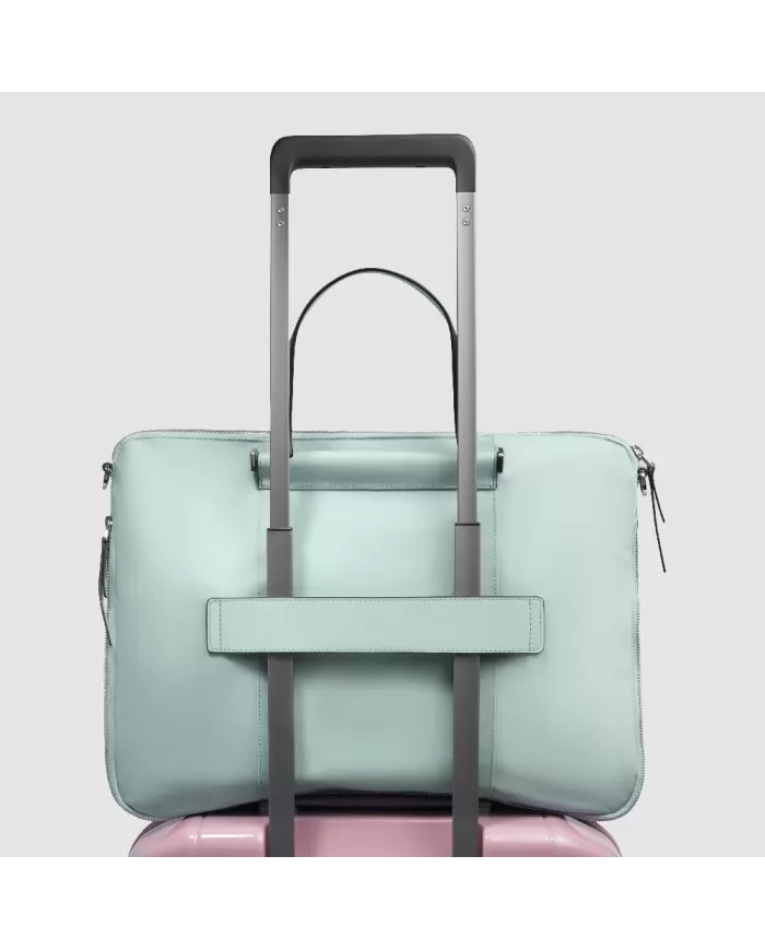 Piquadro Cartella tessuto pelle pc 15" Lyra Verde