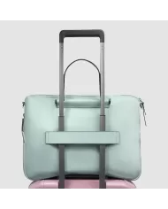 Piquadro Cartella tessuto pelle pc 15" Lyra Verde