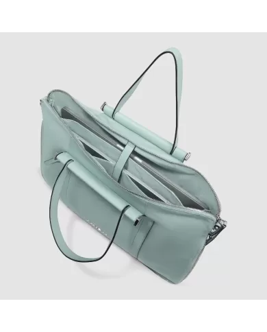 Piquadro Cartella tessuto pelle pc 15" Lyra Verde