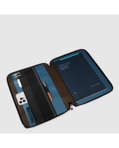 Piquadro Porta blocco in tessuto Wollem Verde