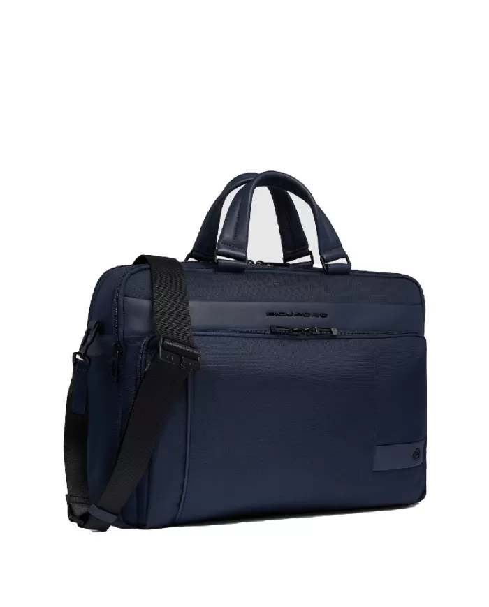 Piquadro Cartella nylon rigenerato porta pc 15,6 Wollem Blu