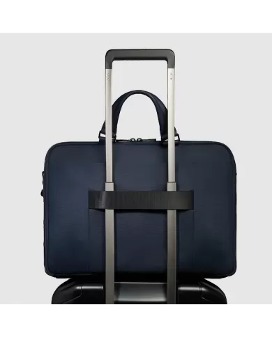 Piquadro Cartella nylon rigenerato porta pc 15,6 Wollem Blu