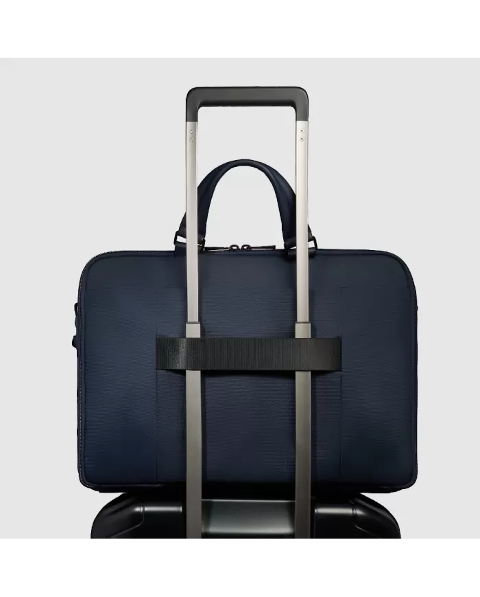 Piquadro Cartella nylon rigenerato porta pc 15,6 Wollem Blu