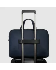 Piquadro Cartella nylon rigenerato porta pc 15,6 Wollem Blu