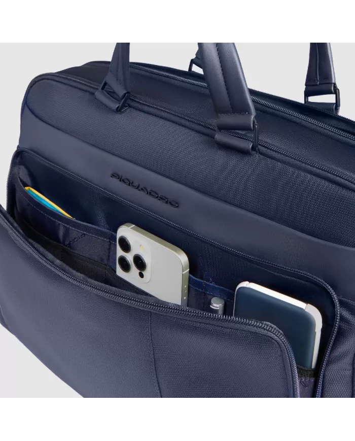 Piquadro Cartella nylon rigenerato porta pc 15,6 Wollem Blu