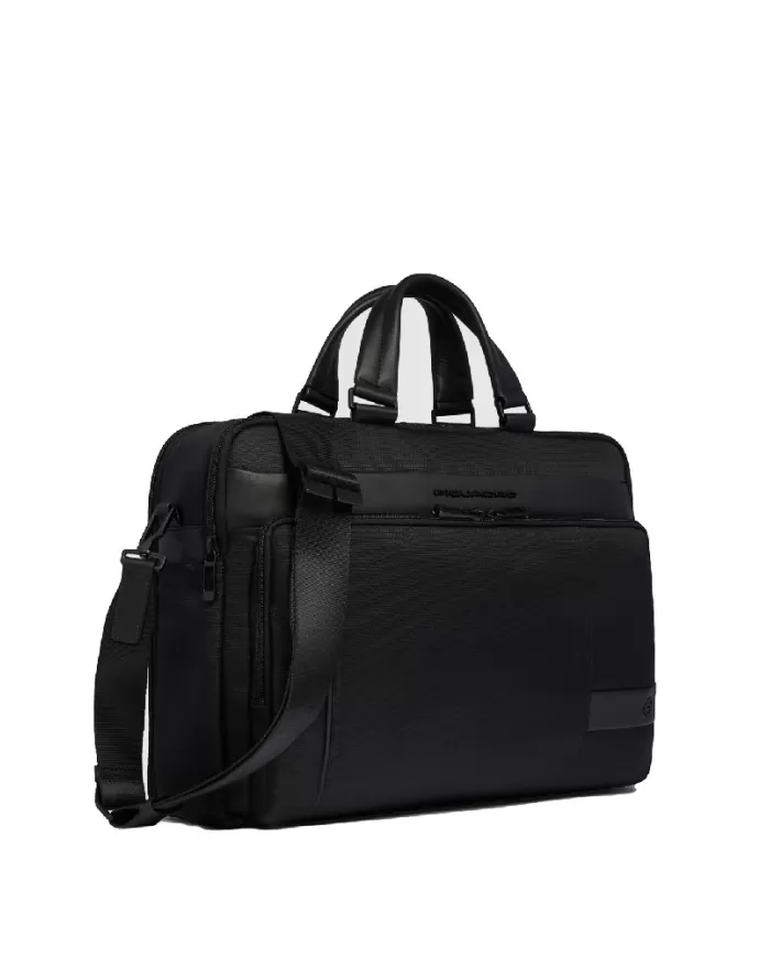 Piquadro Cartella nylon rigenerato porta pc 15,6 Wollem Nero