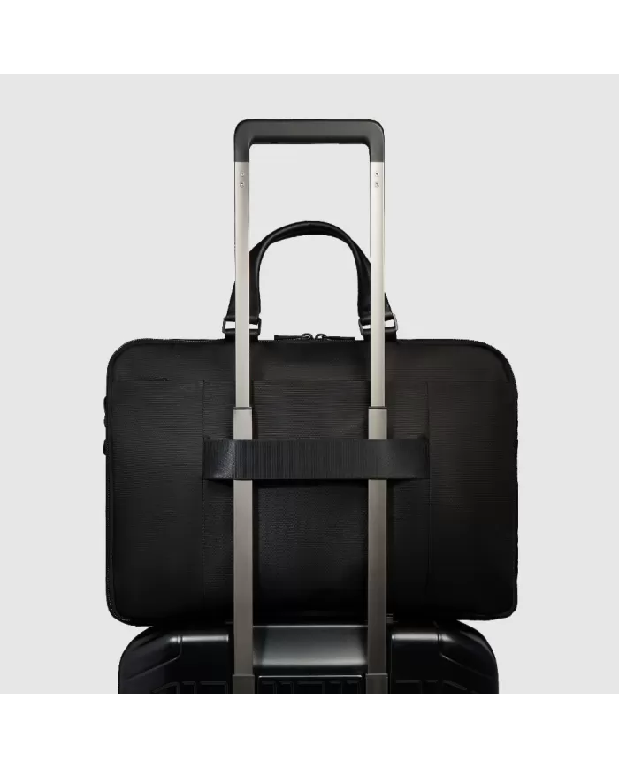 Piquadro Cartella nylon rigenerato porta pc 15,6 Wollem Nero