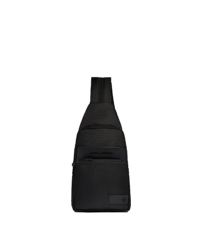 Piquadro Monospalla tessuto Wollem Nero