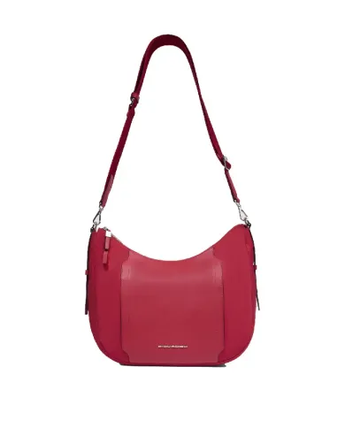 Piquadro Borsa tessuto e pelle Lyra Rosso