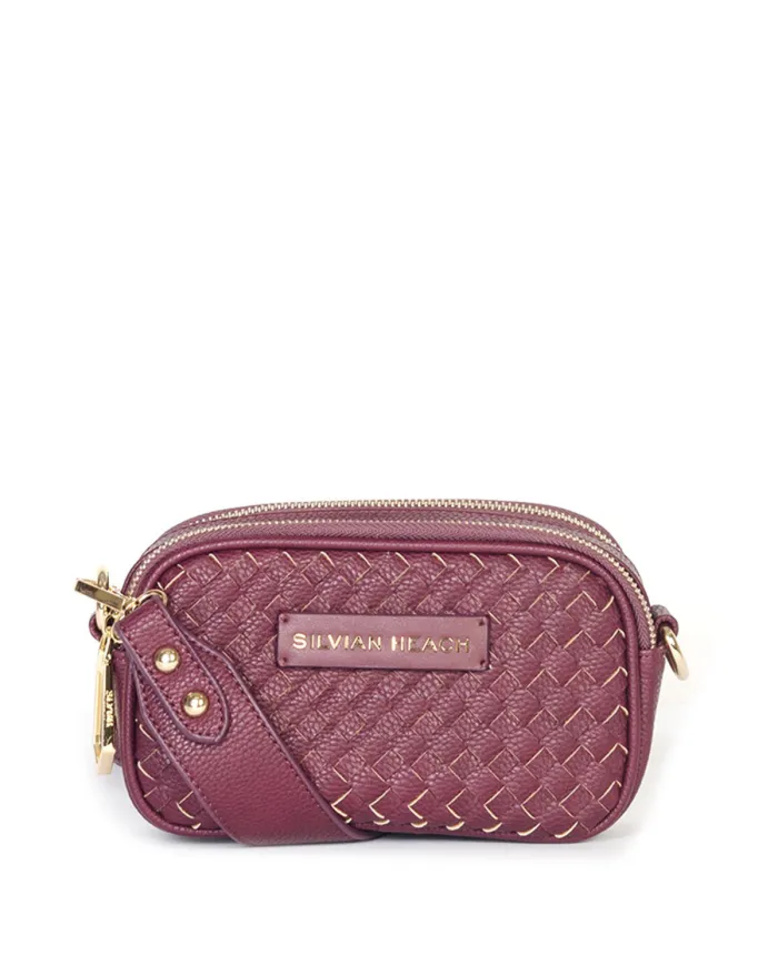 Silvian Heach Borsa piccola intrecciata Lakeland Bordeaux