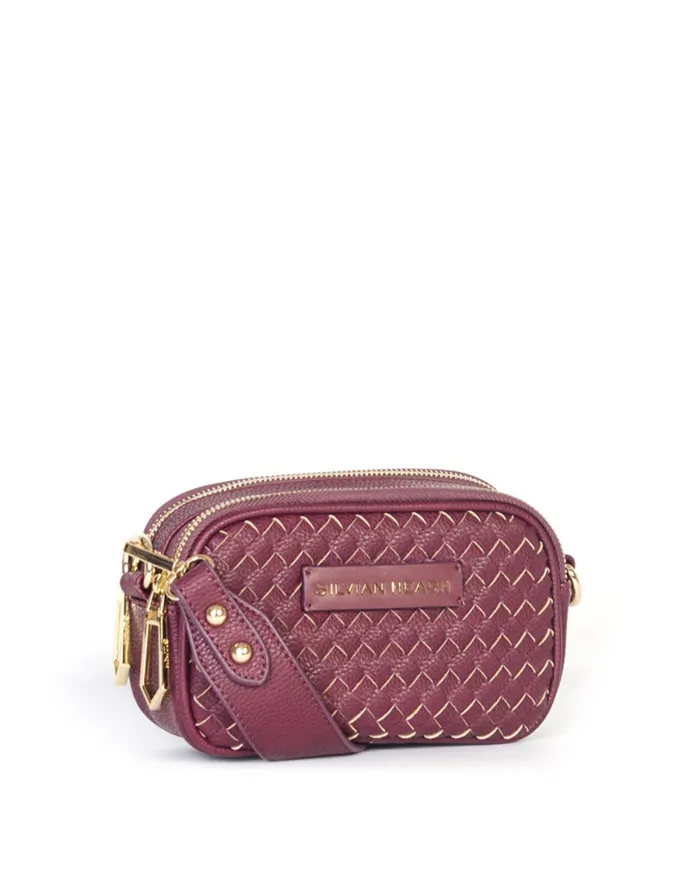 Silvian Heach Borsa piccola intrecciata Lakeland Bordeaux