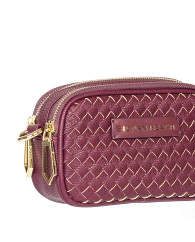 Silvian Heach Borsa piccola intrecciata Lakeland Bordeaux