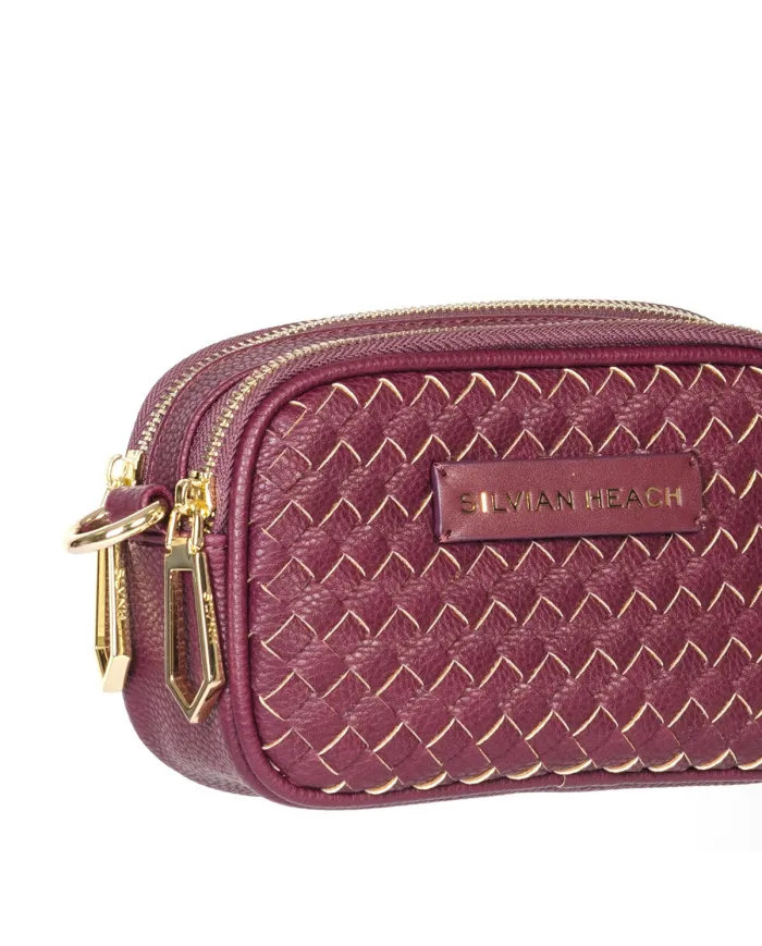 Silvian Heach Borsa piccola intrecciata Lakeland Bordeaux
