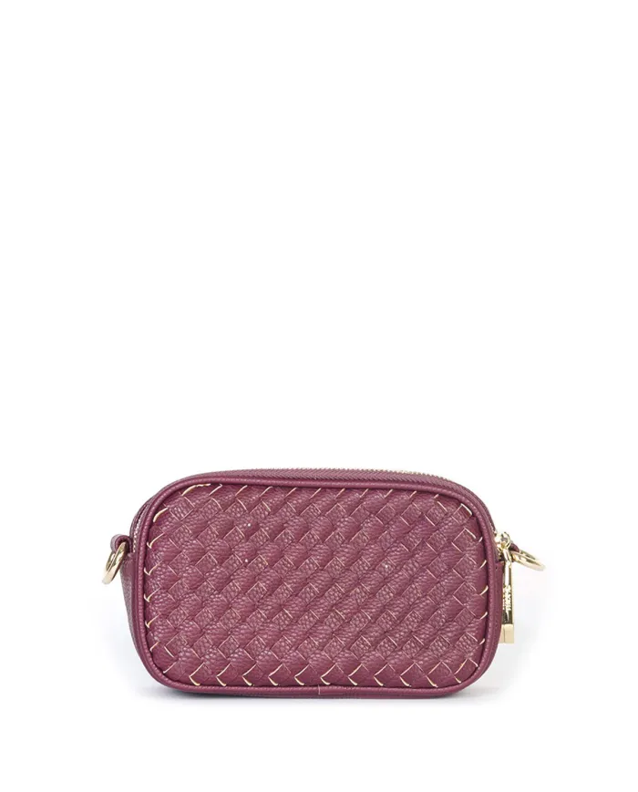 Silvian Heach Borsa piccola intrecciata Lakeland Bordeaux