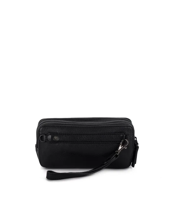 Gianni Conti Pochette uomo in pelle Nero Gianni Conti Pochette uomo in pelle Nero