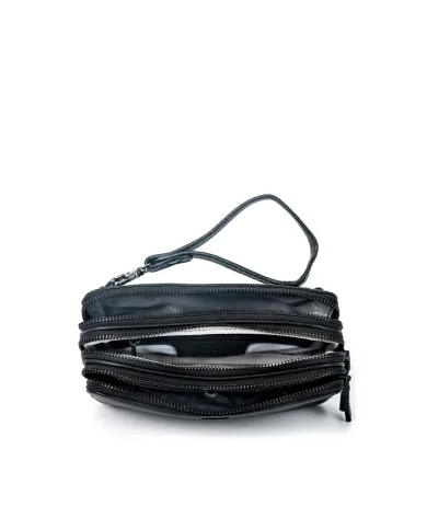 Gianni Conti Pochette uomo in pelle Nero