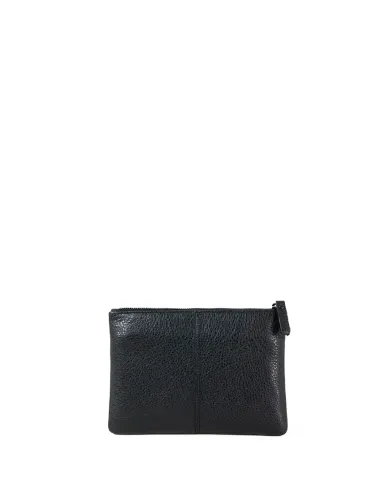 Gianni Conti Pochette in pelle martellata Nero
