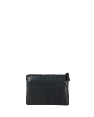 Gianni Conti Pochette in pelle martellata Nero