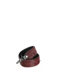 Visona Tracolla per borsa in pelle cavallino Bordeaux