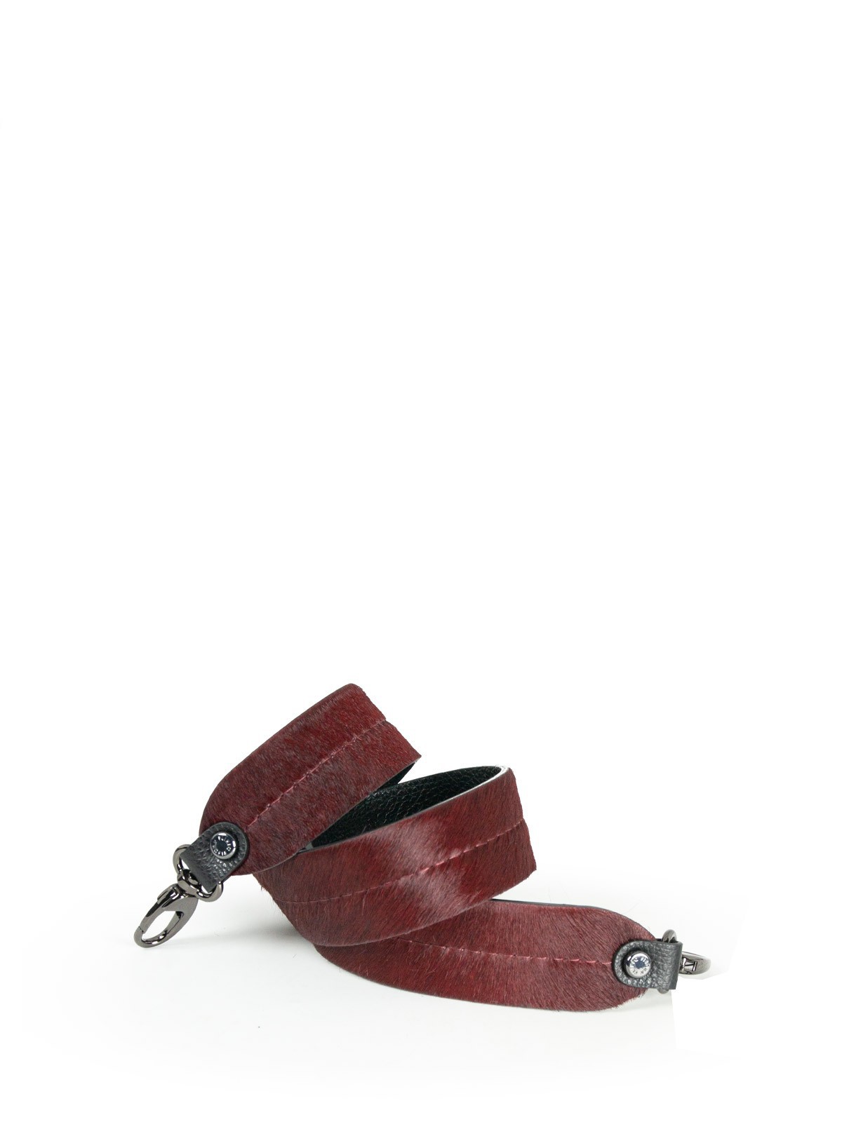 Nerz Umhängetasche für Ledertasche Pferd Bordeaux - Bild 3 von 4