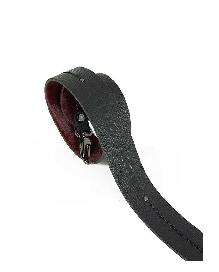 Visona Tracolla per borsa in pelle cavallino Bordeaux