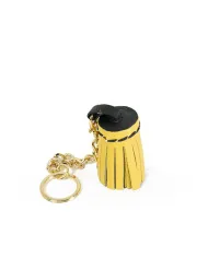 Visona Portachiavi nappina Giallo